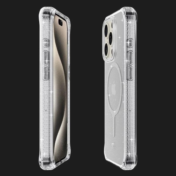 Чохол iTSkins HYBRID R Spark with MagSafe для iPhone 15 Pro Max (Transparent) 90abee18-f6e2-4426-a77d-5bd44c406d68 фото