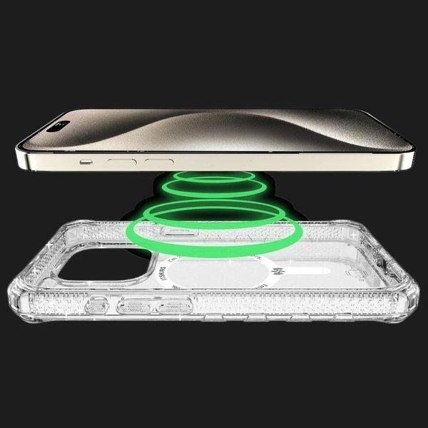 Чехол iTSkins HYBRID R Spark with MagSafe для iPhone 15 Pro Max (Transparent) 90abee18-f6e2-4426-a77d-5bd44c406d68 фото