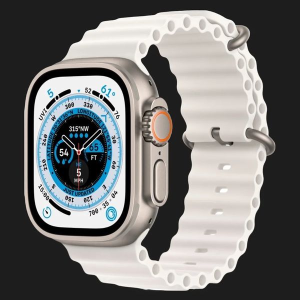 Apple Watch Ultra 49mm GPS + LTE Titanium Case with White Ocean Band (MNHF3/MNH83) c58036e5-a76b-4330-b30b-973f36b6c47a фото