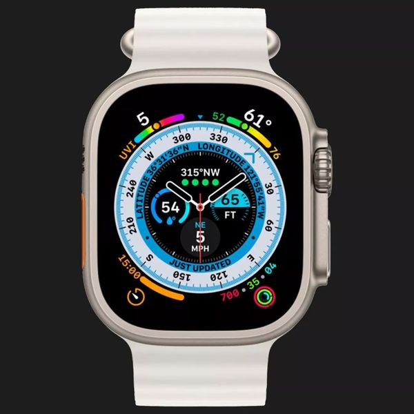 Apple Watch Ultra 49mm GPS + LTE Titanium Case with White Ocean Band (MNHF3/MNH83) c58036e5-a76b-4330-b30b-973f36b6c47a фото