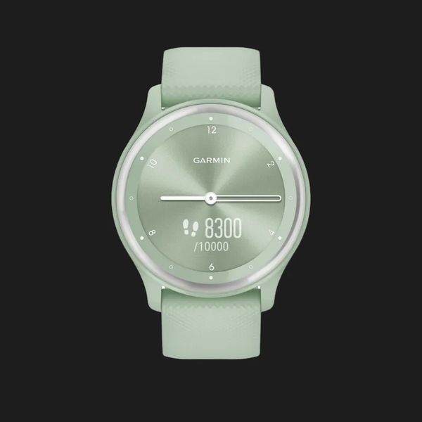 Garmin Vivomove Sport Cool Mint Case and Silicone Band with Silver Accents 723db4c1-b45f-4ebf-b7df-e6e54c25aa3f фото