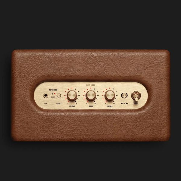 Акустика Marshall Loud Speaker Acton III Bluetooth (Brown) 8af42422-d758-4be2-a319-2e6cd03530d2 фото