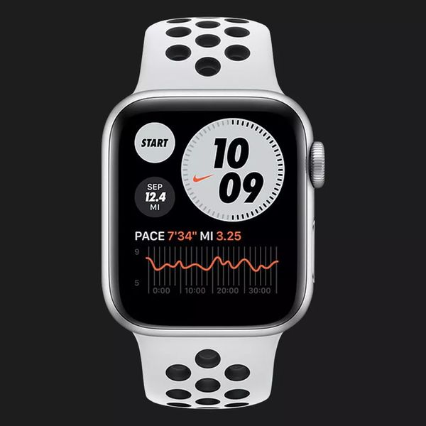 Apple Watch Nike SE 44mm Silver Aluminium Case with Pure Platinum Black Nike Sport Band (MYYH2) 16c0081c-3f0d-4abb-abf4-76255dc41614 фото