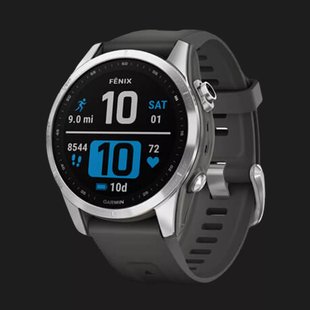 Garmin Fenix 7S Silver with Graphite Band 2c4385cf-f426-4eb0-a5c0-0c496bb60c88 фото