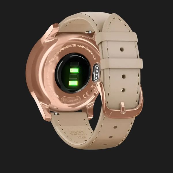 Garmin Vivomove Luxe 18K Rose Gold PVD Stainless Steel Case with Light Sand Italian Leather Band 96e53fb0-d989-4504-863d-4f2a20d19c41 фото