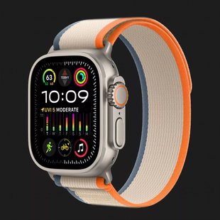 Apple Watch Ultra 2 49mm GPS + LTE Titanium Case with Orange/Beige Trail Loop M/L (MRF23) 1d1bacb5-2210-4509-ba24-df2244760aab фото