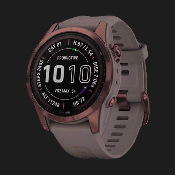 Garmin Fenix 7S Sapphire Solar Dark Bronze Titanium with Shale Gray Band fc02d54b-e9c6-4b96-9905-bd9c711e7042 фото