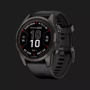 Garmin Fenix 7S Pro Sapphire Solar Carbon Gray DLC Titanium with Black Band cc789b05-feb0-4601-b6fd-c44f5ec1a4b4 фото