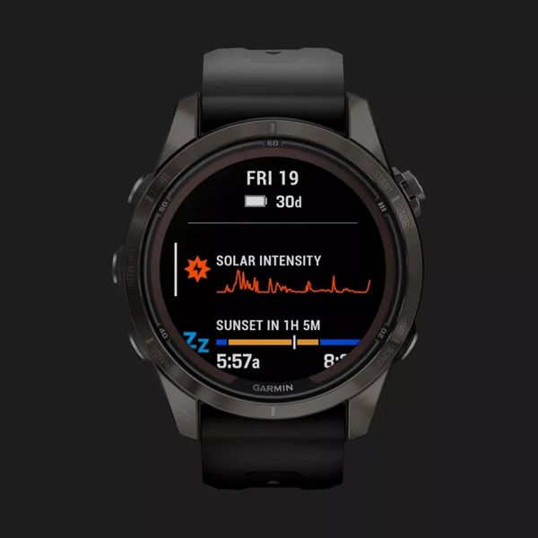 Garmin Fenix 7S Pro Sapphire Solar Carbon Gray DLC Titanium with Black Band cc789b05-feb0-4601-b6fd-c44f5ec1a4b4 фото