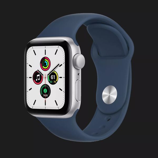 Apple Watch Series SE 40mm Silver with Abyss Blue Sport Band (MKNY3) 7660954f-4f34-4b58-b0b4-a5d09c3ca3d2 фото