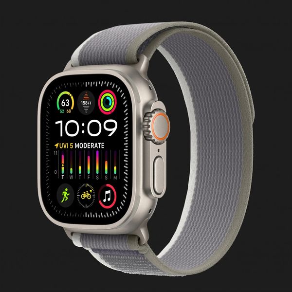 Apple Watch Ultra 2 49mm GPS + LTE Titanium Case with Green/Gray Trail Loop M/L (MRF43) 36a3ae4e-268a-4b2a-b32c-ae3208b20acf фото