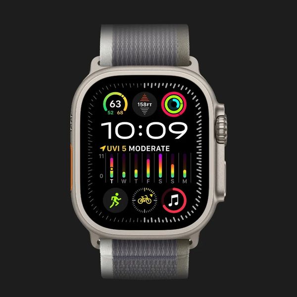 Apple Watch Ultra 2 49mm GPS + LTE Titanium Case with Green/Gray Trail Loop M/L (MRF43) 36a3ae4e-268a-4b2a-b32c-ae3208b20acf фото