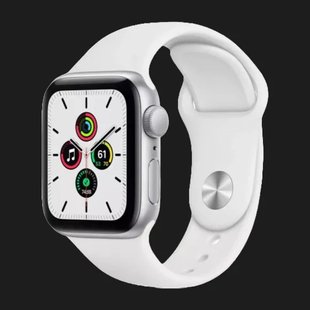 Apple Watch Series SE 44mm Silver with White Sport Band (MYDQ2) 1433caad-ce80-4e62-8e20-c77391a1e226 фото