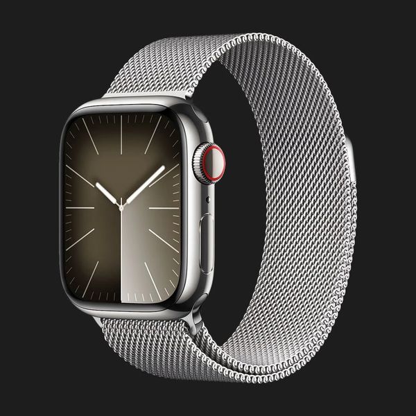 Apple Watch Series 9 41mm GPS + LTE, Silver Stainless Steel Case with Silver Milanese Loop (MRJ43) 8fdc4cd4-b4b8-4cba-984b-52d126452d10 фото