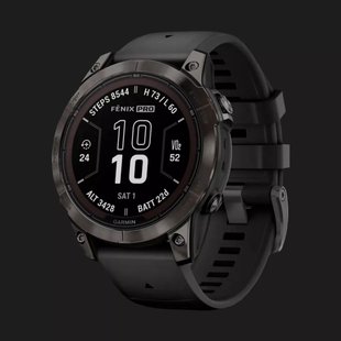 Garmin Fenix 7 Pro Sapphire Solar Carbon Gray DLC Titanium with Black Band 12618956-123c-4c14-ac5f-67f21b71062e фото