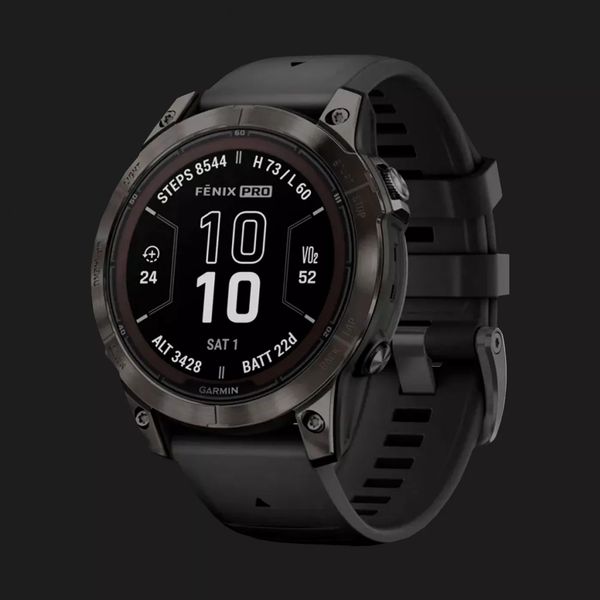 Garmin Fenix 7 Pro Sapphire Solar Carbon Gray DLC Titanium with Black Band 12618956-123c-4c14-ac5f-67f21b71062e фото