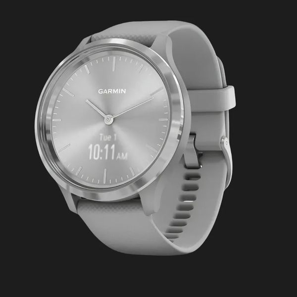 Garmin Vivomove 3 Silver Stainless Steel Bezel with Powder Gray Case and Silicone Band 88714545-796e-4390-8fff-cea7e3493f57 фото