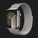 Apple Watch Series 9 45mm GPS + LTE, Silver Stainless Steel Case with Silver Milanese Loop (MRMQ3) 0b9119d3-c3bb-40ef-b39e-6828044fa32b фото 1