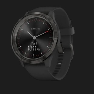 Garmin Vivomove 3 Slate Stainless Steel Bezel with Black Case and Silicone Band abc04b35-cabd-46d4-96e5-8de94a0b0dc0 фото