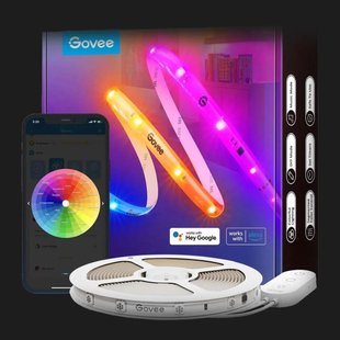 Стрічка світлодіодна розумна Govee H619С RGBIC Basic Wi-Fi + Bluetooth LED Strip Light 10м (White) 99979436-61c0-4f7e-9bf9-c03c8ad01e8d фото