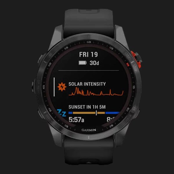 Garmin Fenix 7S Solar Slate Gray with Black Band 3d063f71-59f9-4f15-89e3-c9ca48b88562 фото