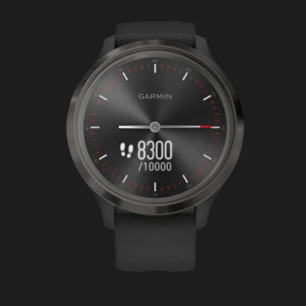 Garmin Vivomove 3 Slate Stainless Steel Bezel with Black Case and Silicone Band abc04b35-cabd-46d4-96e5-8de94a0b0dc0 фото