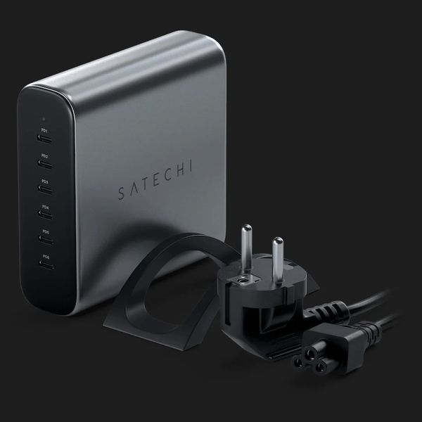 Зарядное устройство Satechi 200W USB-C 6-Port PD GaN (Space Gray) (ST-C200GM-EU) e969ed2c-7722-497a-878b-c279f5293531 фото