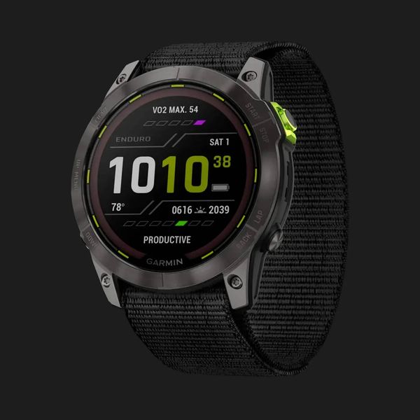 Garmin Enduro 2 Carbon Gray DLC Titanium with Black UltraFit Nylon Strap fda1114c-2246-4ab6-82a8-b4dba0515ecd фото