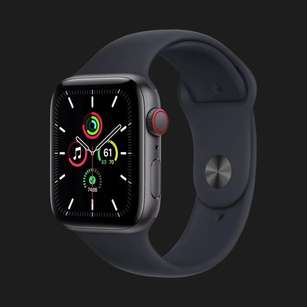 Apple Watch Series SE 44mm GPS + LTE, Space Gray with Midnight Sport Band (MKRR3/MKT33) 832feb05-b651-46fe-ba58-c7d3aee2468c фото