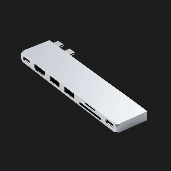 Satechi Aluminum USB-C Pro Hub Slim Adapter (ST-HUCPHSS) (Silver) 475fff42-910a-45c0-874c-c9537126f58d фото