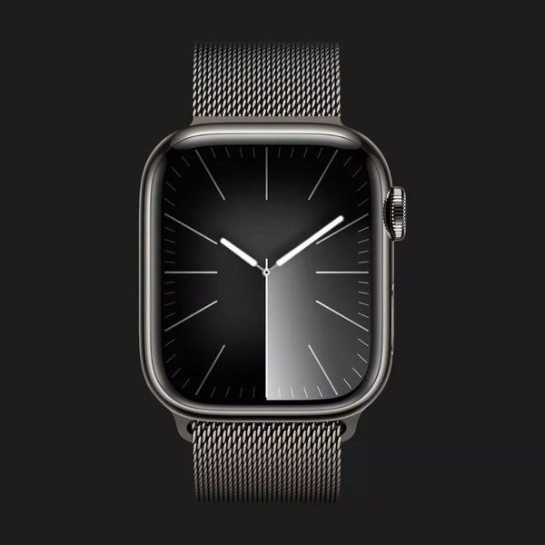 Apple Watch Series 9 41mm GPS + LTE, Graphite Stainless Steel Case with Graphite Milanese Loop (MRJA3) 8bd00eac-a2fa-4bc3-a848-8394c2a7a745 фото