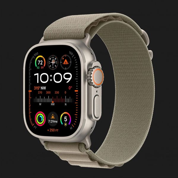 Apple Watch Ultra 2 49mm GPS + LTE Titanium Case with Olive Alpine Loop Medium (MREY3) 98516436-6ebd-4d89-b6de-b7e49398f2da фото