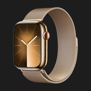 Apple Watch Series 9 45mm GPS + LTE, Gold Stainless Steel Case with Gold Milanese Loop (MRMU3) c095b8cd-de79-401a-b969-f64c5c8d9ddd фото