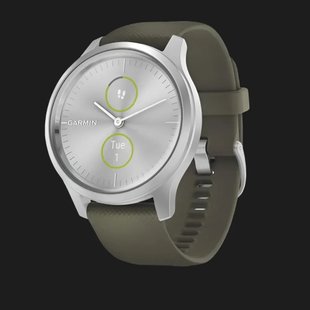 Garmin Vivomove Style Silver Aluminum Case with Moss Silicone Band a37822c7-7c72-4ea8-8651-235278ec1a0b фото