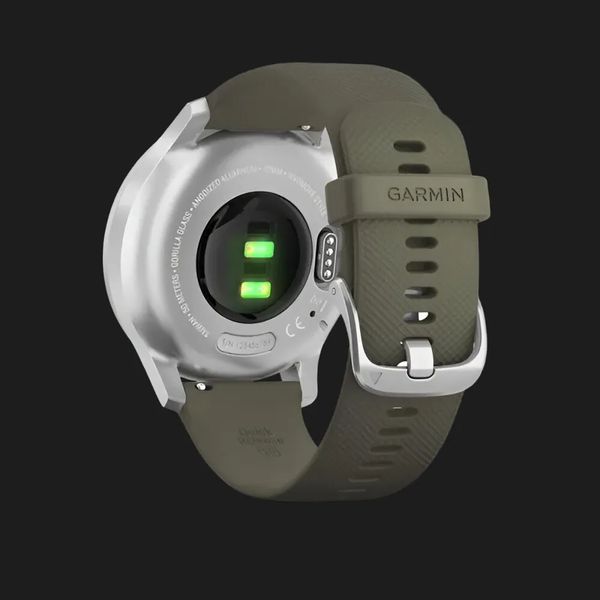 Garmin Vivomove Style Silver Aluminum Case with Moss Silicone Band a37822c7-7c72-4ea8-8651-235278ec1a0b фото