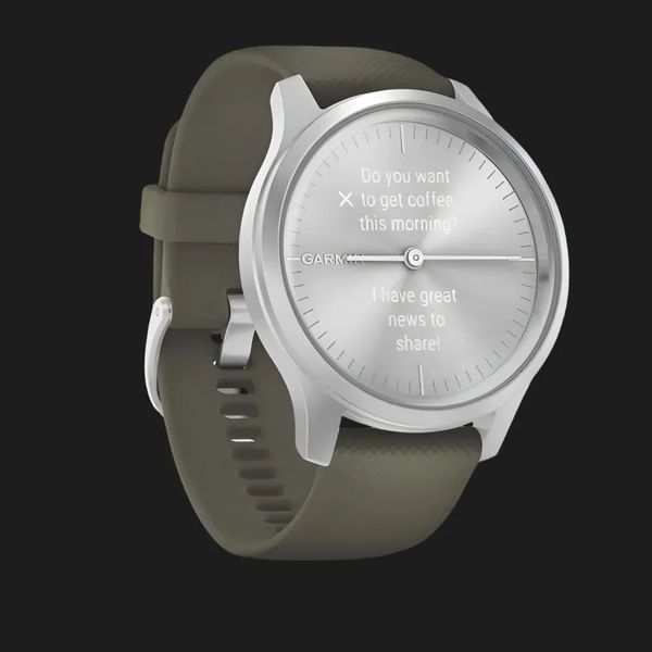 Garmin Vivomove Style Silver Aluminum Case with Moss Silicone Band a37822c7-7c72-4ea8-8651-235278ec1a0b фото