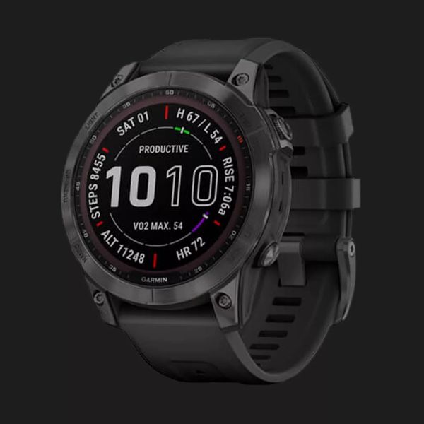 Garmin Fenix 7 Sapphire Solar Carbon Gray DLC Titanium with Black Band e1d988e9-da46-411c-a06d-8b6aa89378d4 фото