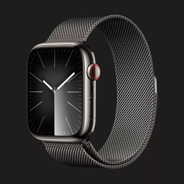 Apple Watch Series 9 45mm GPS + LTE, Graphite Stainless Steel Case with Graphite Milanese Loop (MRMX3) e4d8faea-28c9-42c1-a4e3-25d663be5d6d фото