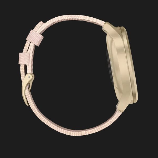 Garmin Vivomove Style Light Gold Aluminum Case with Blush Pink Woven Nylon Band dc9edc76-e376-44dd-8db5-f896ff86cb88 фото