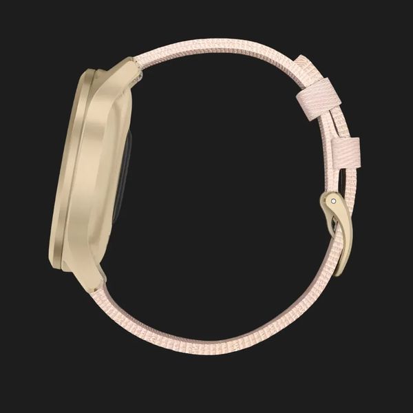 Garmin Vivomove Style Light Gold Aluminum Case with Blush Pink Woven Nylon Band dc9edc76-e376-44dd-8db5-f896ff86cb88 фото