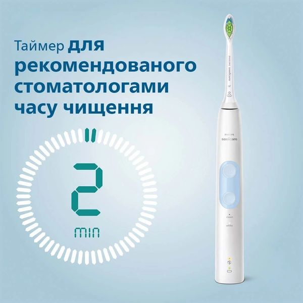 Зубна електрощітка Philips Sonicare ProtectiveClean 4500 (White) (+Case) fdffc42a-1887-4c32-816c-fdb9d81bbfb6 фото