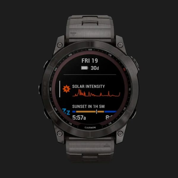 Garmin Fenix 7X Sapphire Solar Carbon Grey DLC Titanium, Carbon Grey DLC Vented Titanium Band dc33d4f9-a97b-467e-88b7-e16470bec875 фото