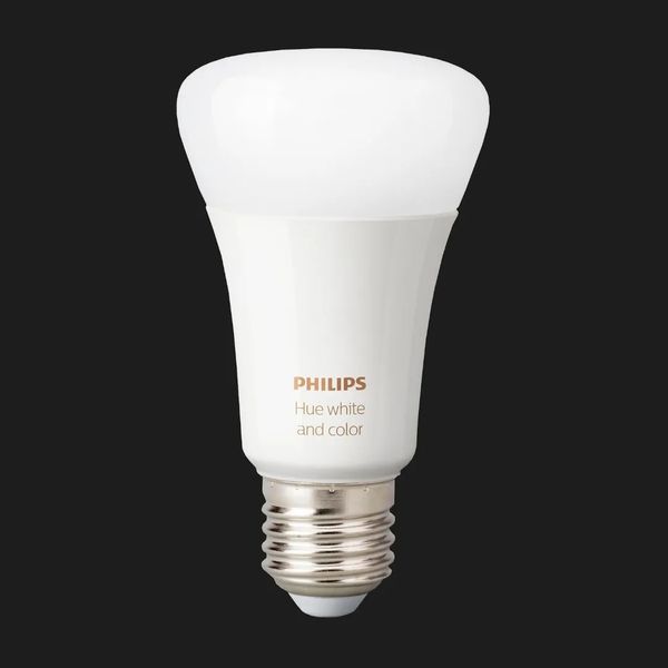 Розумна лампа Philips Hue E27, 9W (60Вт), 2000K-6500K, RGB, ZigBee, Bluetooth, регулювання яскравості 57123070-c0a4-4fd3-a130-8c96f3c0fb76 фото