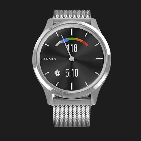 Garmin Vivomove Luxe Silver Stainless Steel Case with Silver Milanese Band f2a1e31f-004b-4f95-8db0-0bf2efbf4f76 фото