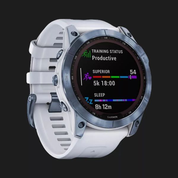 Garmin Fenix 7X Sapphire Solar Mineral Blue DLC Titanium with Whitestone Band 0f601ed6-503a-4156-a558-69451fe7dfb1 фото