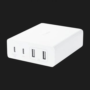 Зарядний пристрій Belkin 4-Port GaN 108W 2x USB-C, 2x USB-A (White) ef26aaf8-e4d2-4d53-b7d3-c9a4d9492c49 фото