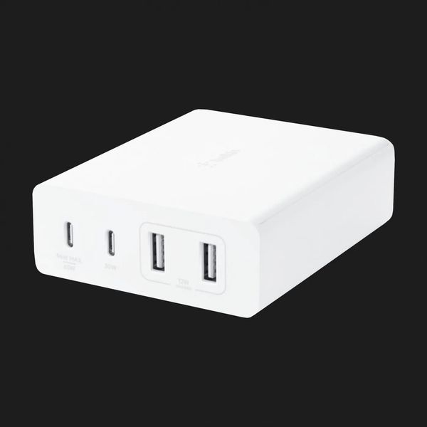 Зарядное устройство Belkin 4-Port GaN 108W 2x USB-C, 2x USB-A (White) ef26aaf8-e4d2-4d53-b7d3-c9a4d9492c49 фото