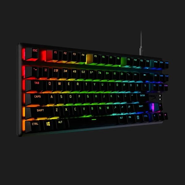 Клавіатура ігрова HyperX Alloy Origins Core PBT Aqua USB RGB (Black) 63404125-3ba4-4458-bb77-6a30acf9c38f фото