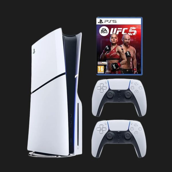 Ігрова приставка Sony PlayStation 5 Slim (BluRay) + UFC 5 + Dualsense White 6fc8df2f-53f3-473c-9bce-669397eb6c1b фото