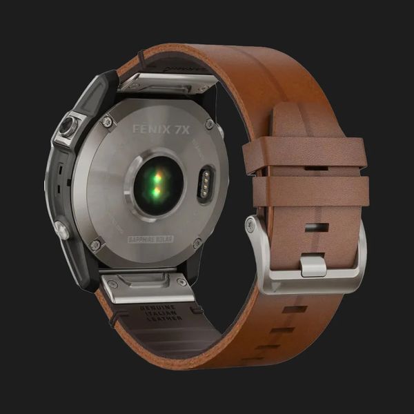 Garmin Fenix 7X Sapphire Solar Titanium with Chestnut Leather Band b0455b09-003d-48e7-8d4a-f9a5f89fdf9c фото